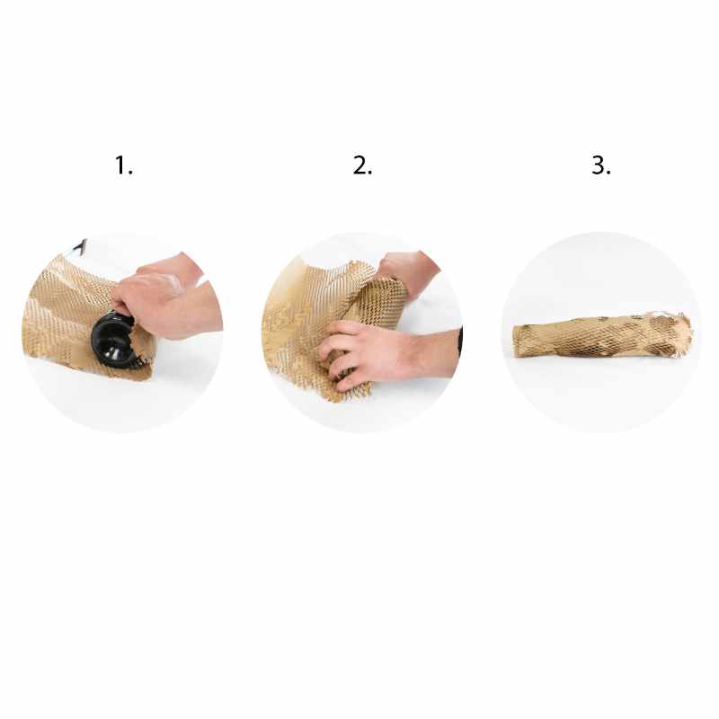 Rol 15kg VLP Paperwrap 90gr 395mmx250m bruin Pal-90 rol