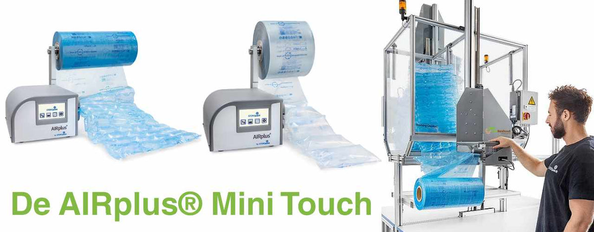 Maak met de AIRplus® Mini Touch in een oogwenk verschillende soorten luchtkussens