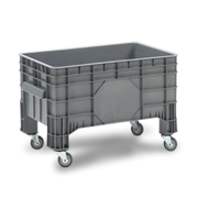 Groot volume bak 200 liter met zwenkwielen