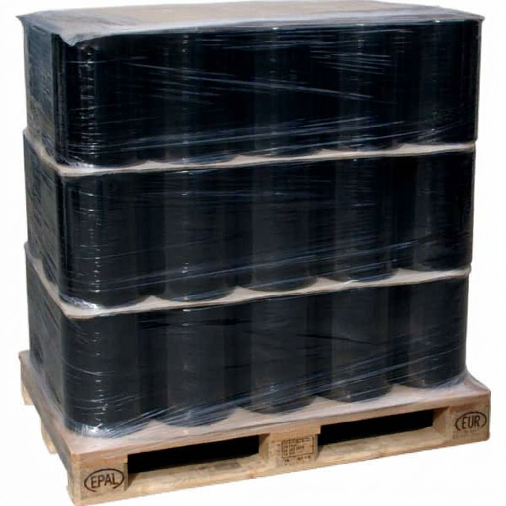 Kg Machinefolie 250% 50cm 23my zwart (Pal-ca 750 kg)