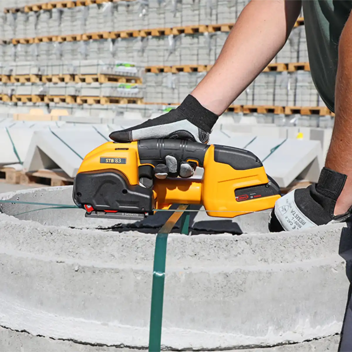 STB 83 omsnoeringsmachine 16mm + accu