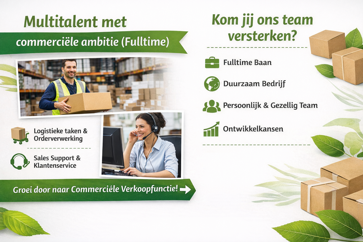 Multitalent met commerciële ambitie (Fulltime)
